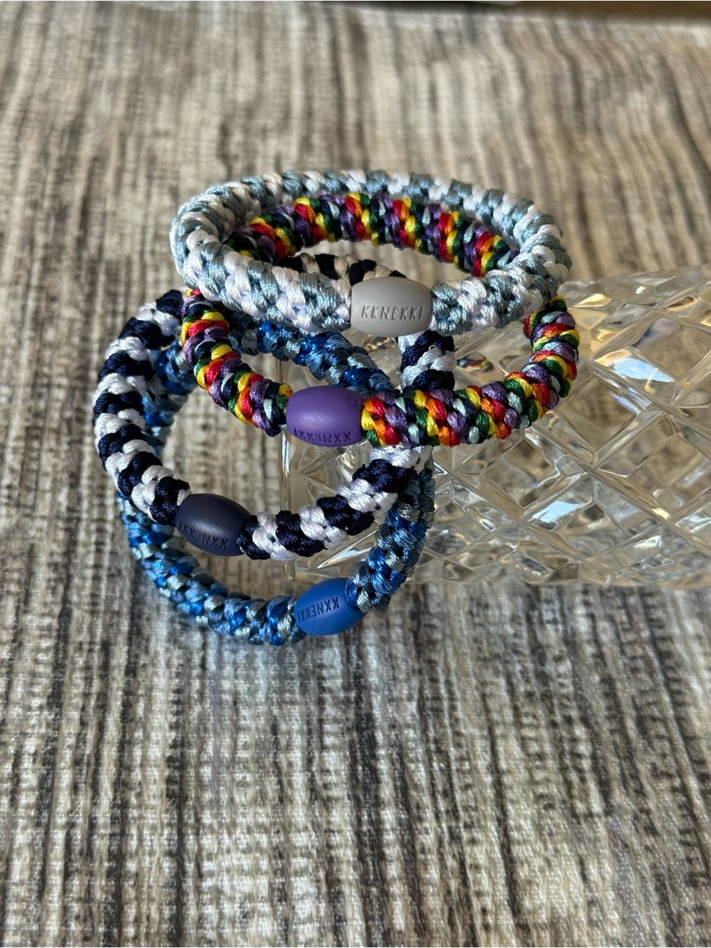 Authentic original KKNEKKI
hair ties. Set of 4